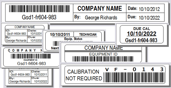 Calibration Labels