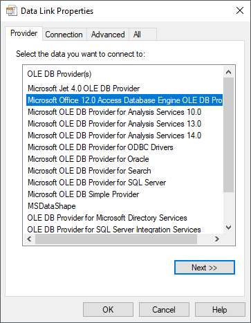 Data Link Properties