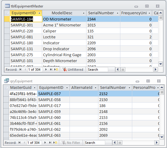 Equipment Master in Calibration Management Software