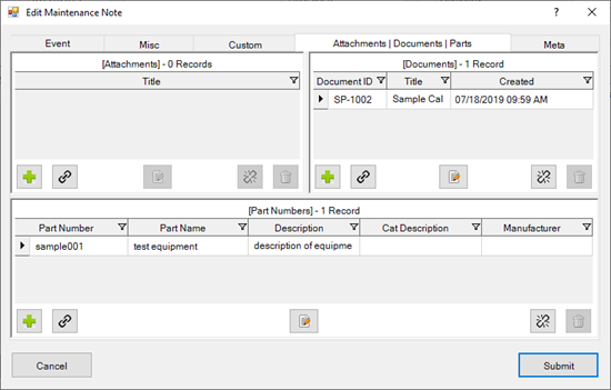 Panel Grids Tab