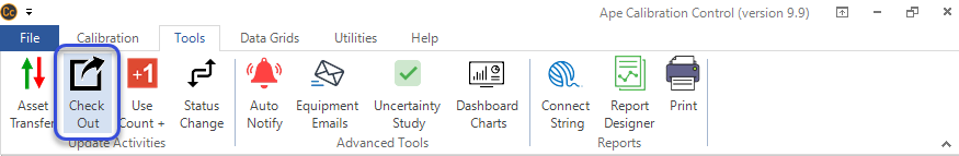 Check Out Feature Ribbon Menu
